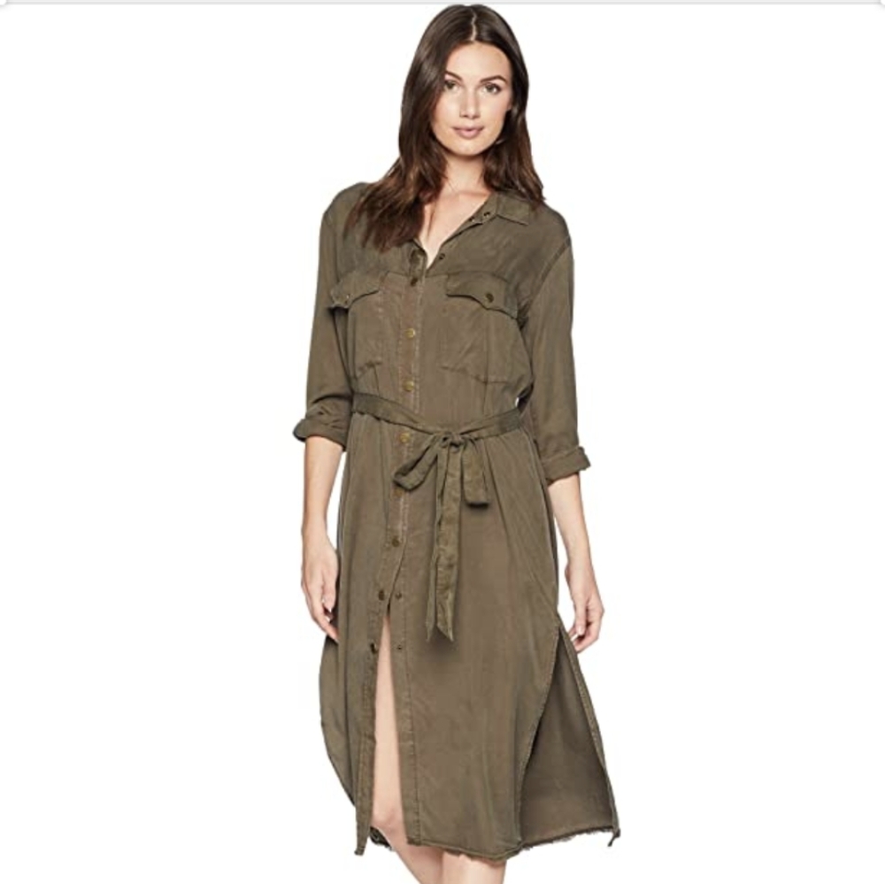 Sanctuary Duster Olive Green sz S